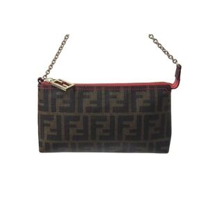 Fendi pouch shoulder bag Zucca coated accessory brown canvas